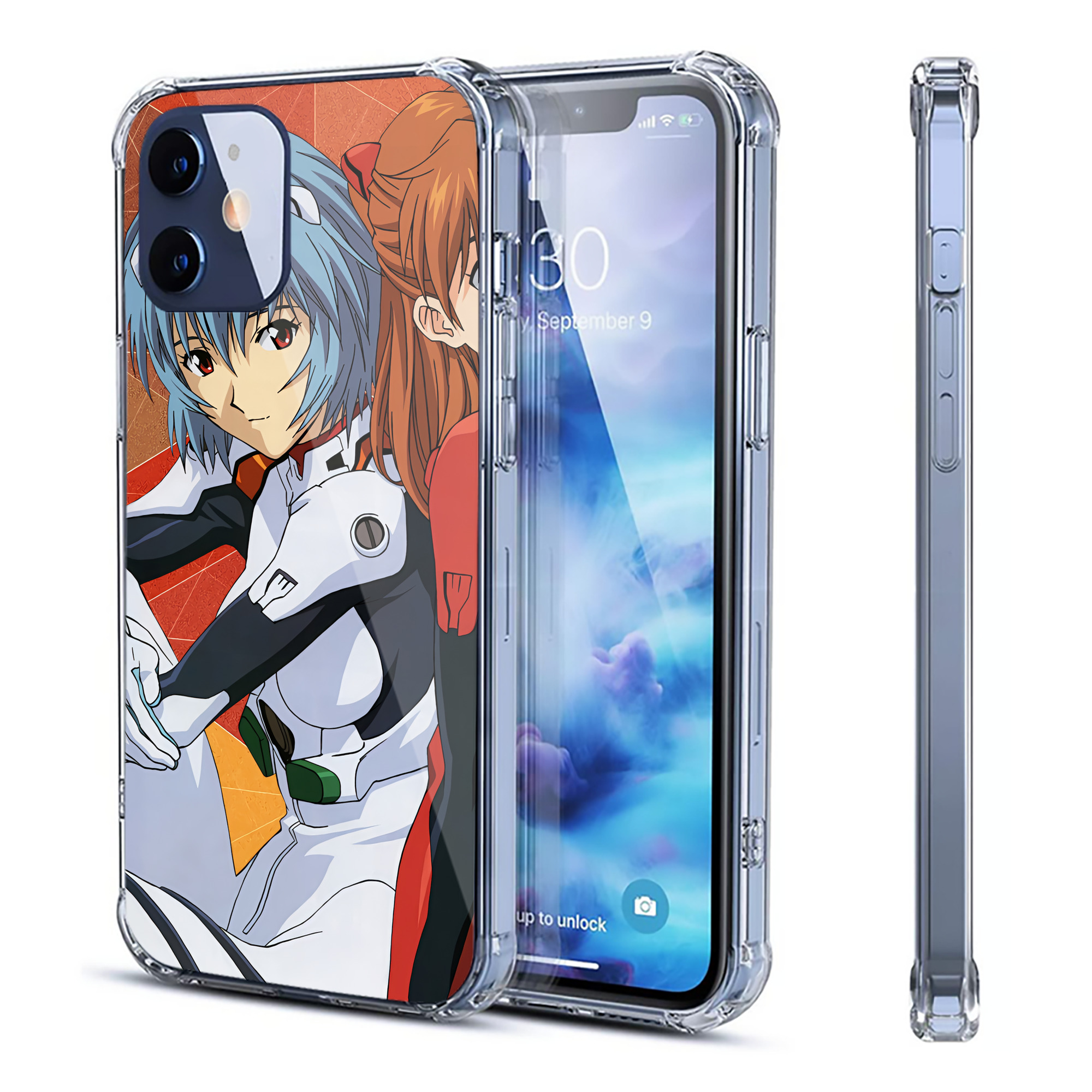 （画像用） EVA 新世紀エヴァンゲリオン 【iPhone 12シリーズ対応】透明スマホケース（クリアソフトケース）